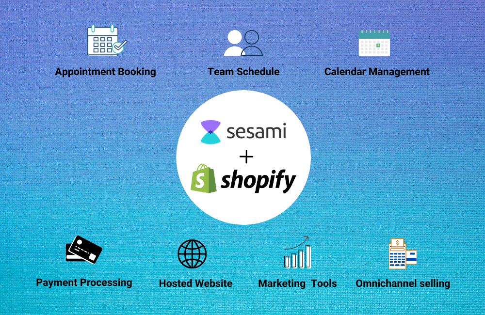 selling services on shopify with sesami